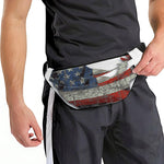 Eagle American Flag Print Fanny Pack