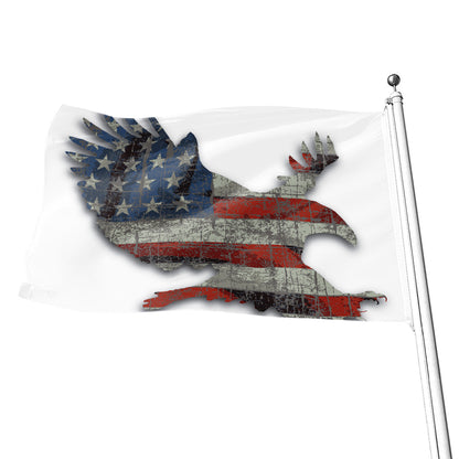 Eagle American Flag Print Flag