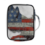 Eagle American Flag Print Front Pocket Bible Bag