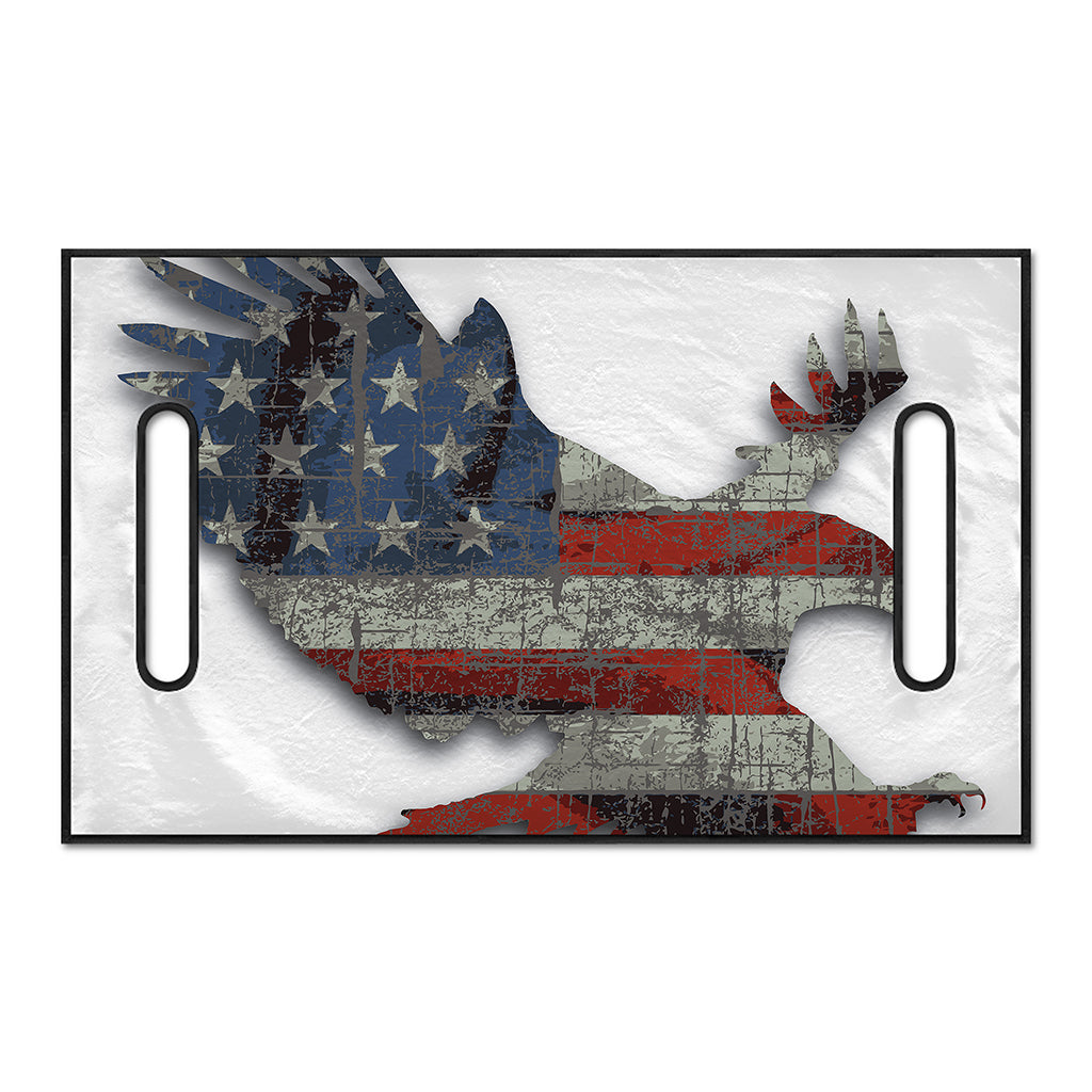 Eagle American Flag Print Golf Cart Seat Cover