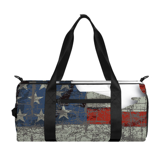 Eagle American Flag Print Gym Bag