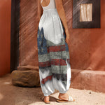 Eagle American Flag Print Harem Pants