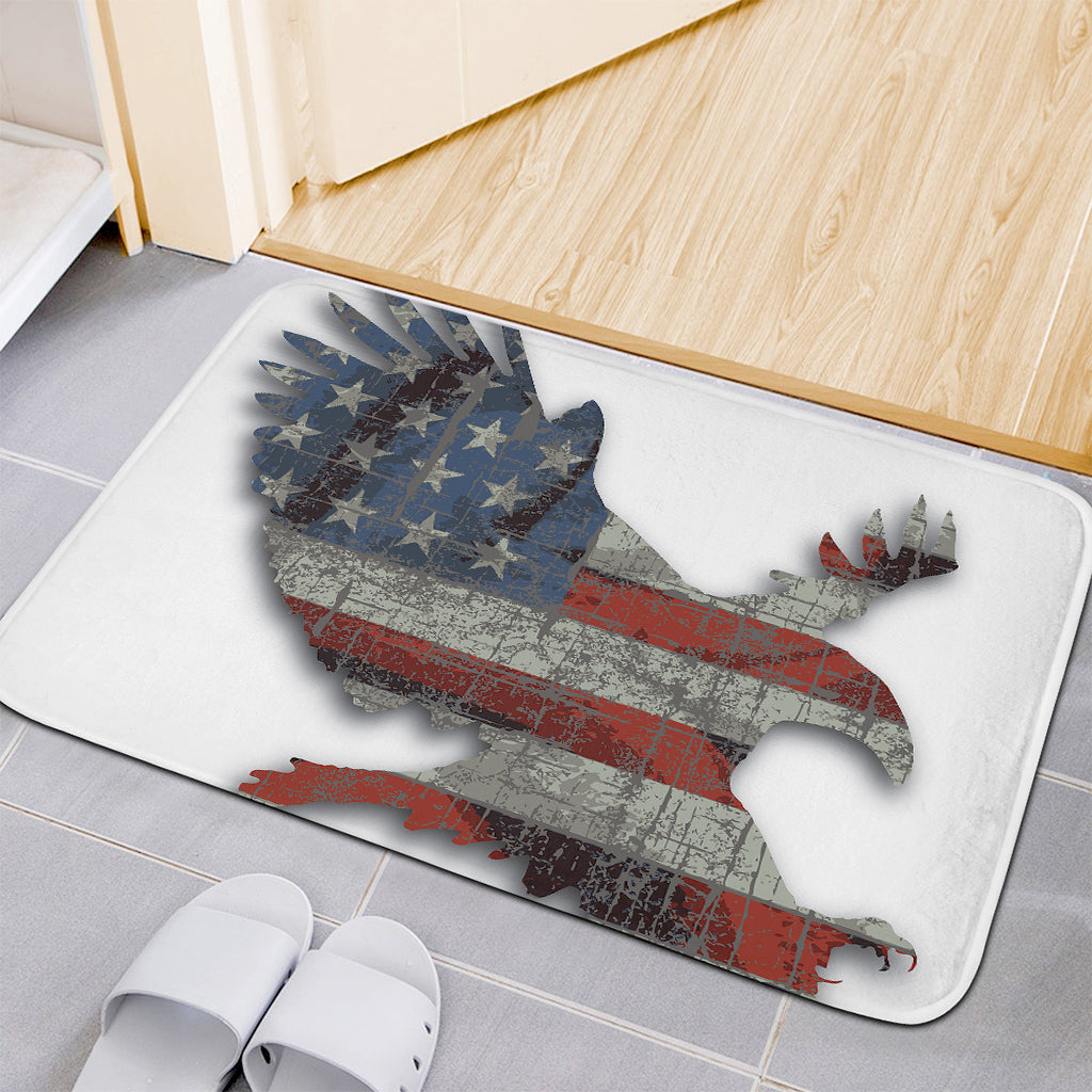 Eagle American Flag Print Indoor Door Mat