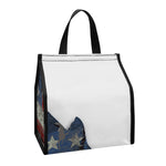 Eagle American Flag Print Insulated Lunch Tote