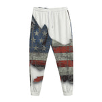 Eagle American Flag Print Jogger Pants