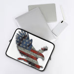 Eagle American Flag Print Laptop Sleeve