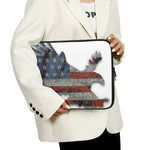Eagle American Flag Print Laptop Sleeve