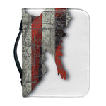 Eagle American Flag Print Leather Bible Cover