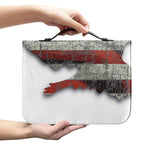 Eagle American Flag Print Leather Bible Cover