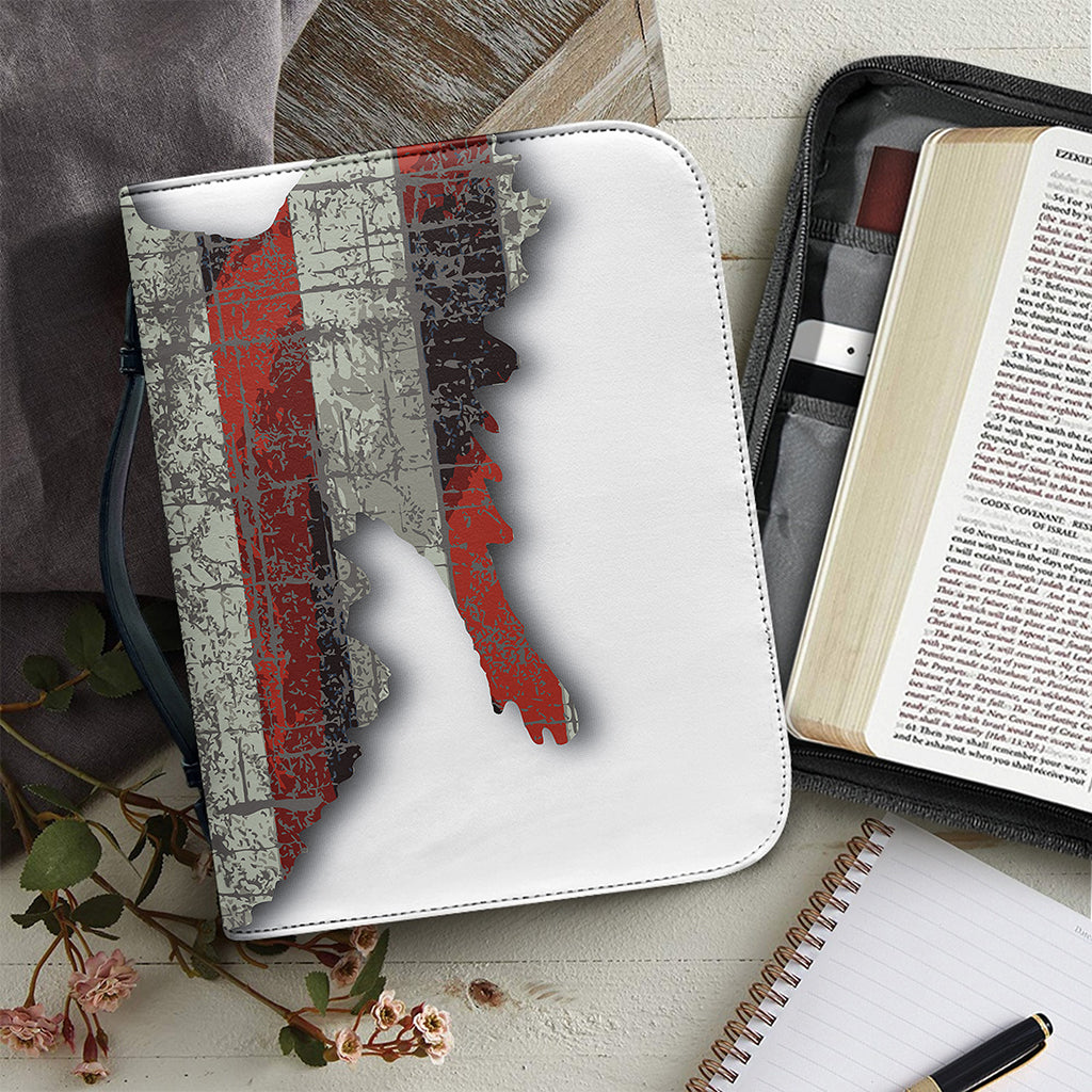 Eagle American Flag Print Leather Bible Cover