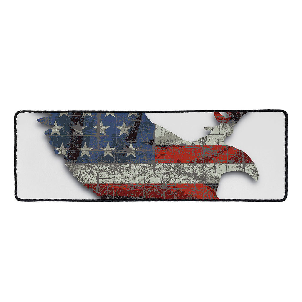 Eagle American Flag Print Long Kitchen Mat