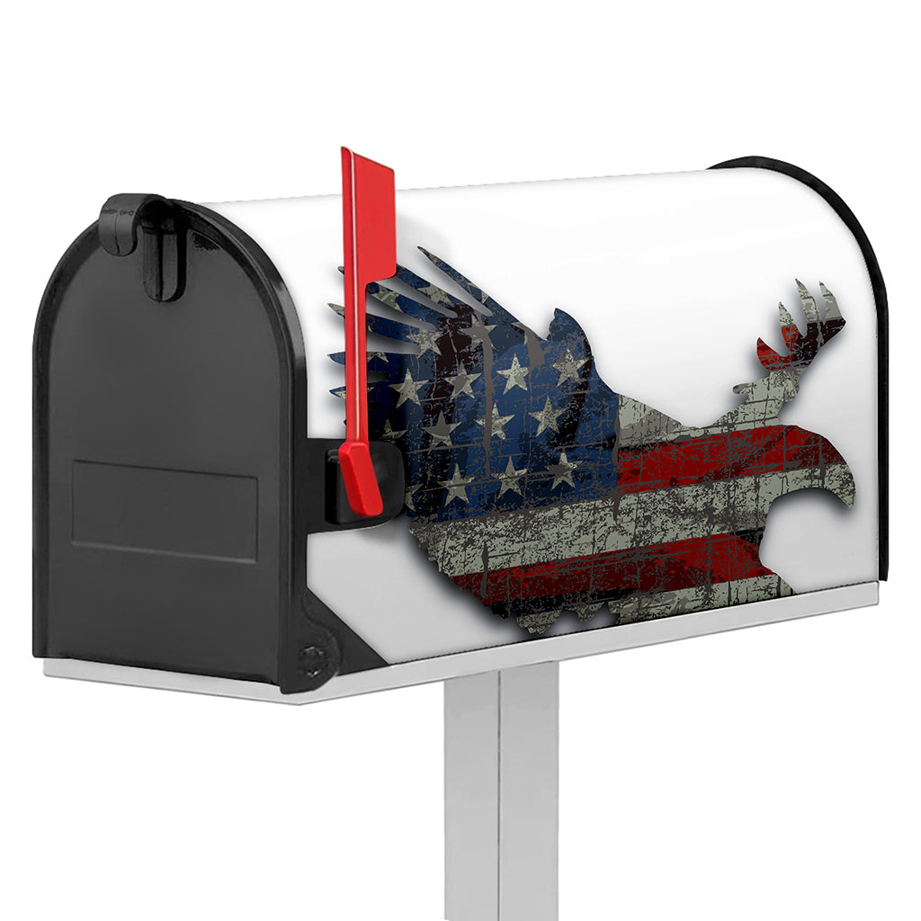 Eagle American Flag Print Mailbox Cover