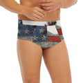 Eagle American Flag Print Men's Briefs
