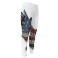 Eagle American Flag Print Men's Compression Pants