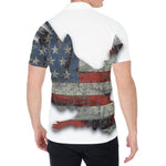 Eagle American Flag Print Men's Shirt