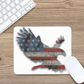 Eagle American Flag Print Mouse Pad