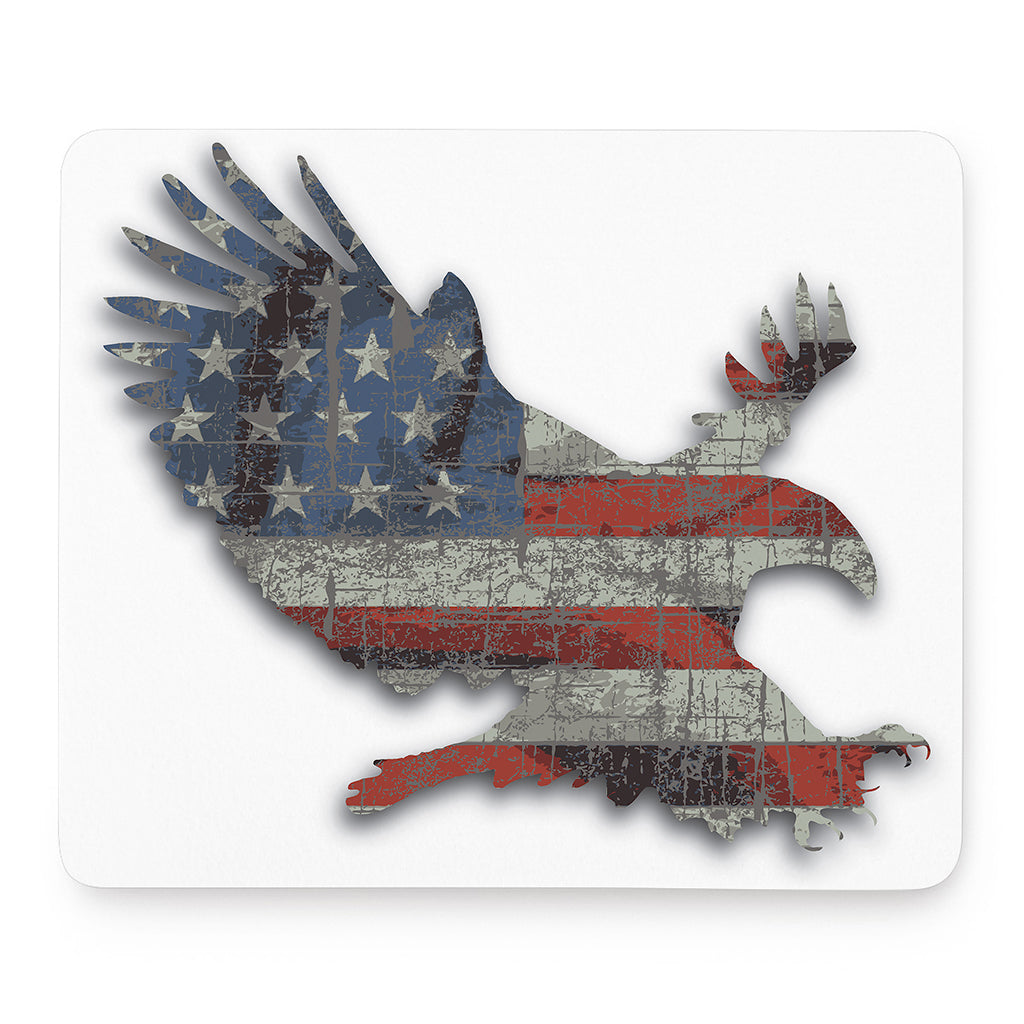 Eagle American Flag Print Mouse Pad
