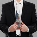 Eagle American Flag Print Necktie