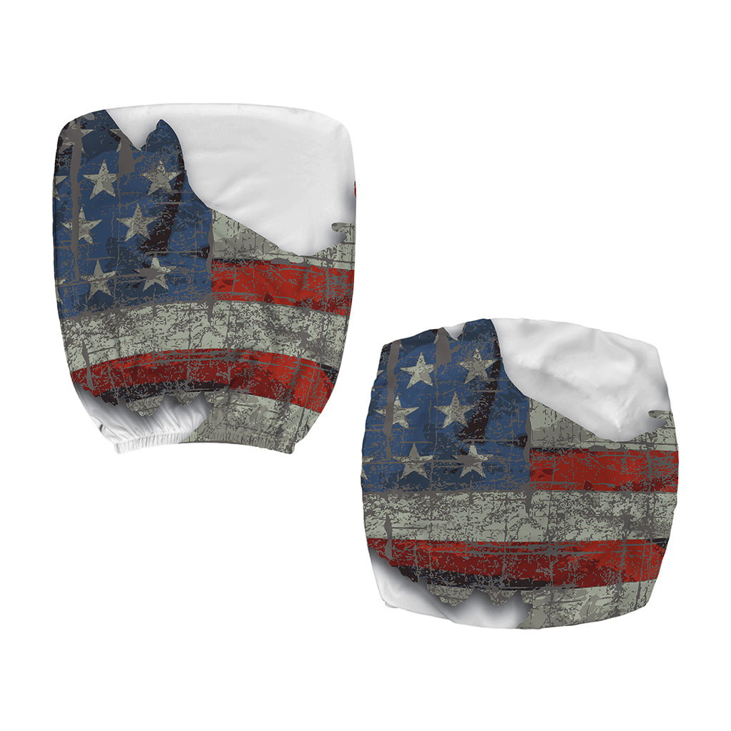 Eagle American Flag Print Office Chair Cover