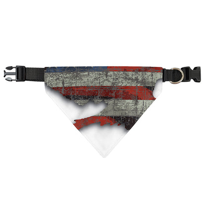 Eagle American Flag Print Over The Collar Dog Bandana