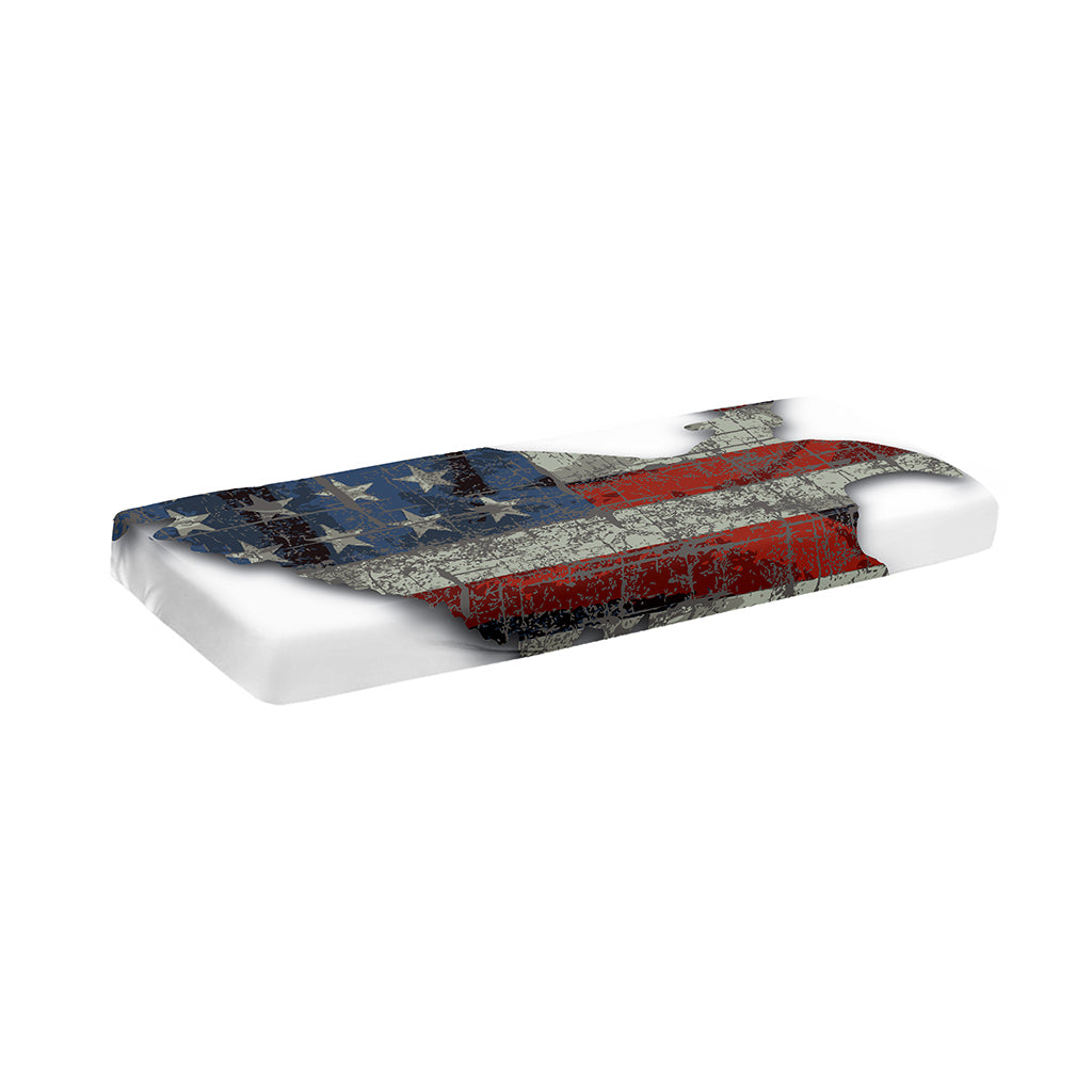 Eagle American Flag Print Piano Keyboard Cover