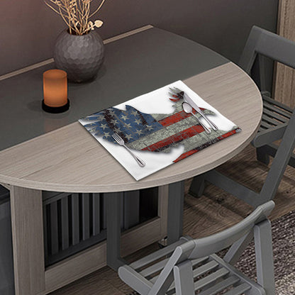 Eagle American Flag Print Placemat