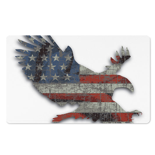 Eagle American Flag Print Polyester Doormat