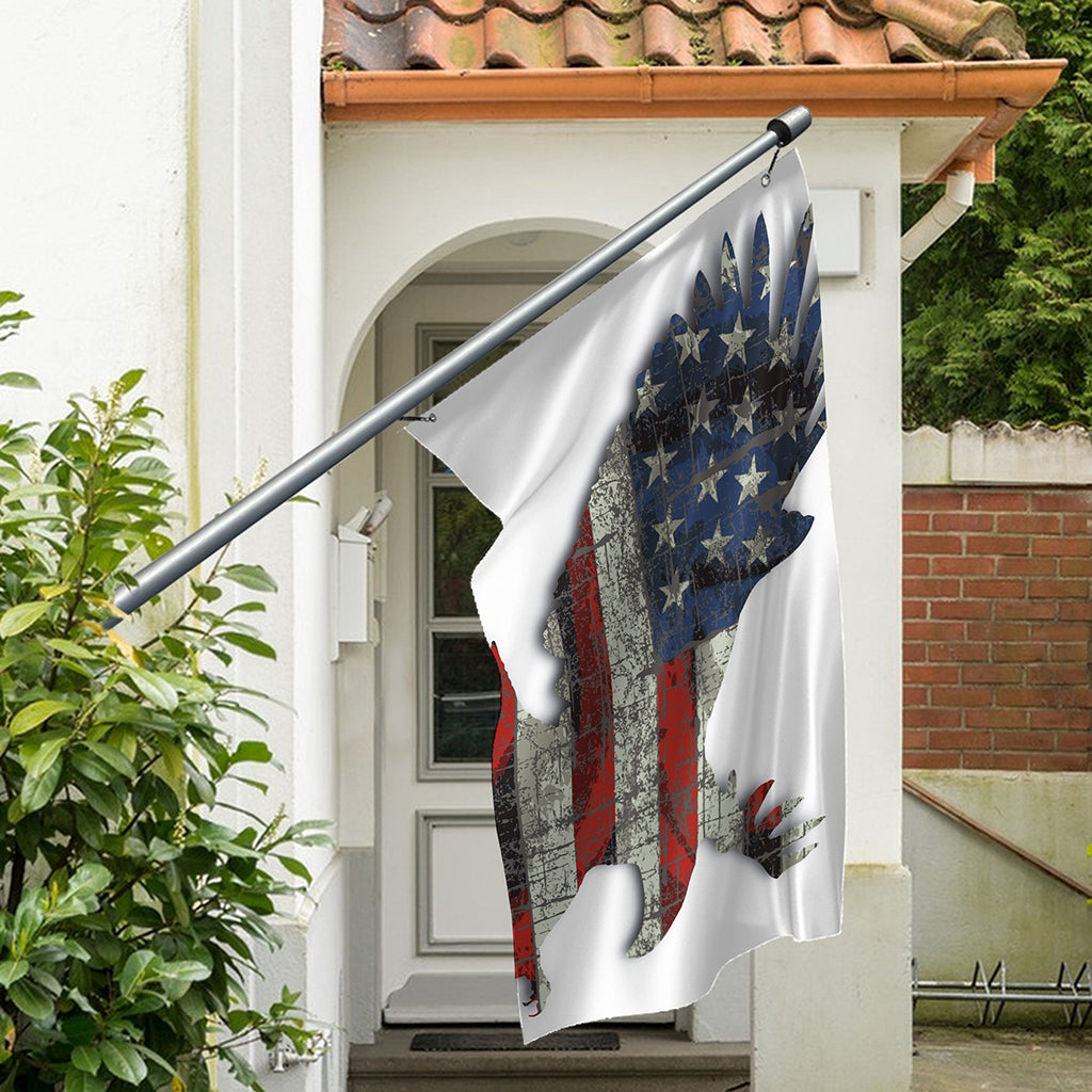 Eagle American Flag Print Polyester Flag