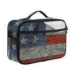 Eagle American Flag Print Portable Lunch Bag