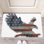 Eagle American Flag Print Rubber Doormat