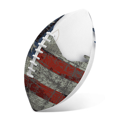 Eagle American Flag Print Rugby Ball
