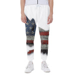 Eagle American Flag Print Scuba Joggers