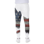 Eagle American Flag Print Scuba Joggers