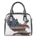 Eagle American Flag Print Shoulder Handbag