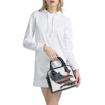 Eagle American Flag Print Shoulder Handbag