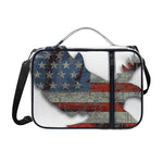 Eagle American Flag Print Shoulder Strap Bible Bag