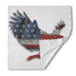 Eagle American Flag Print Silk Bandana