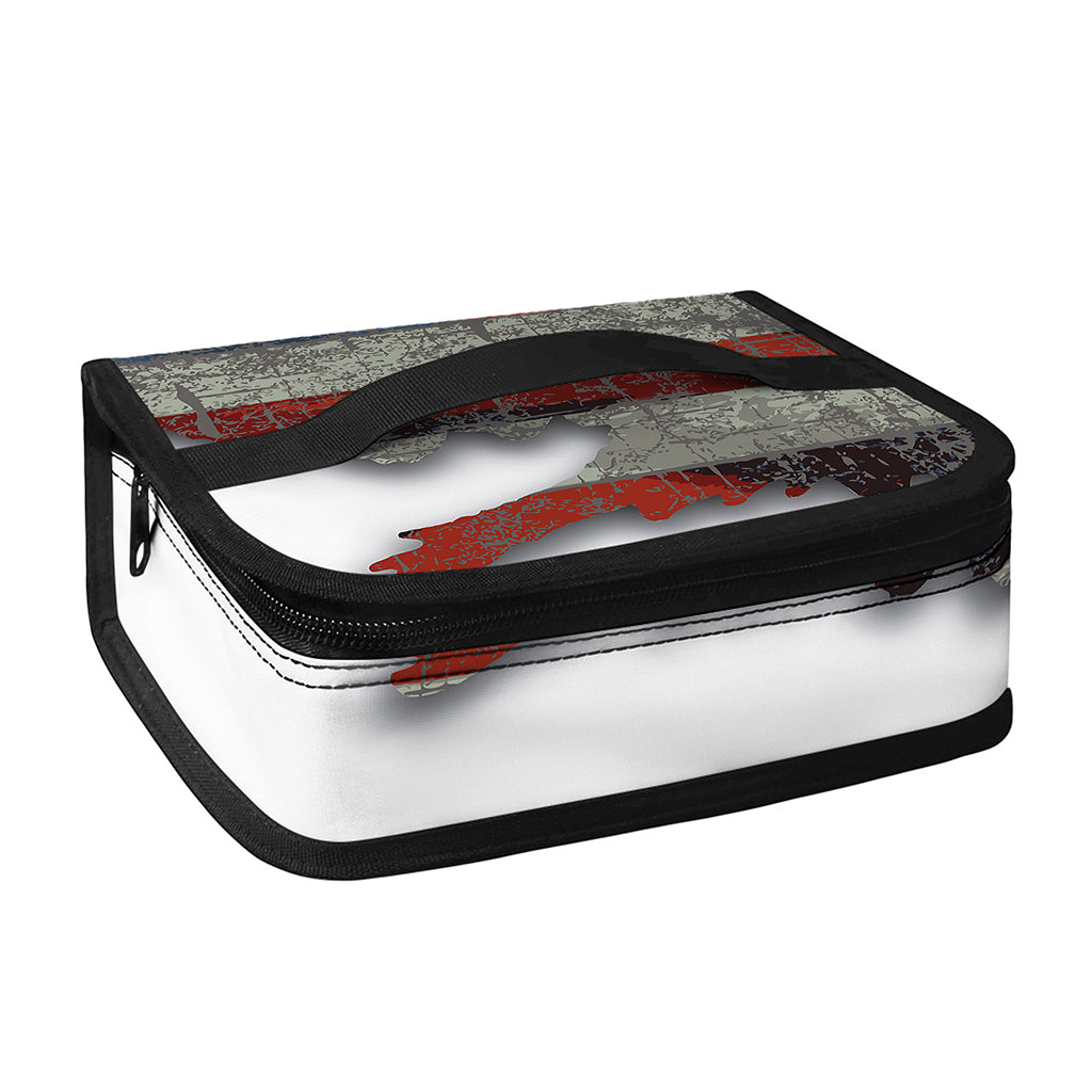 Eagle American Flag Print Small Lunch Bag