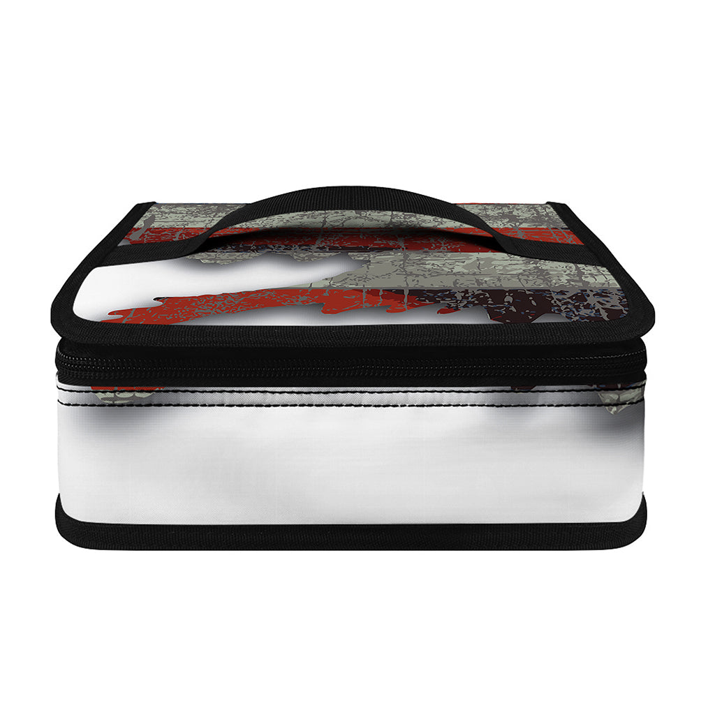 Eagle American Flag Print Small Lunch Bag