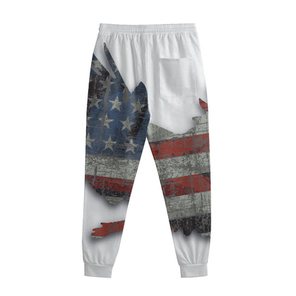 Eagle American Flag Print Sweatpants