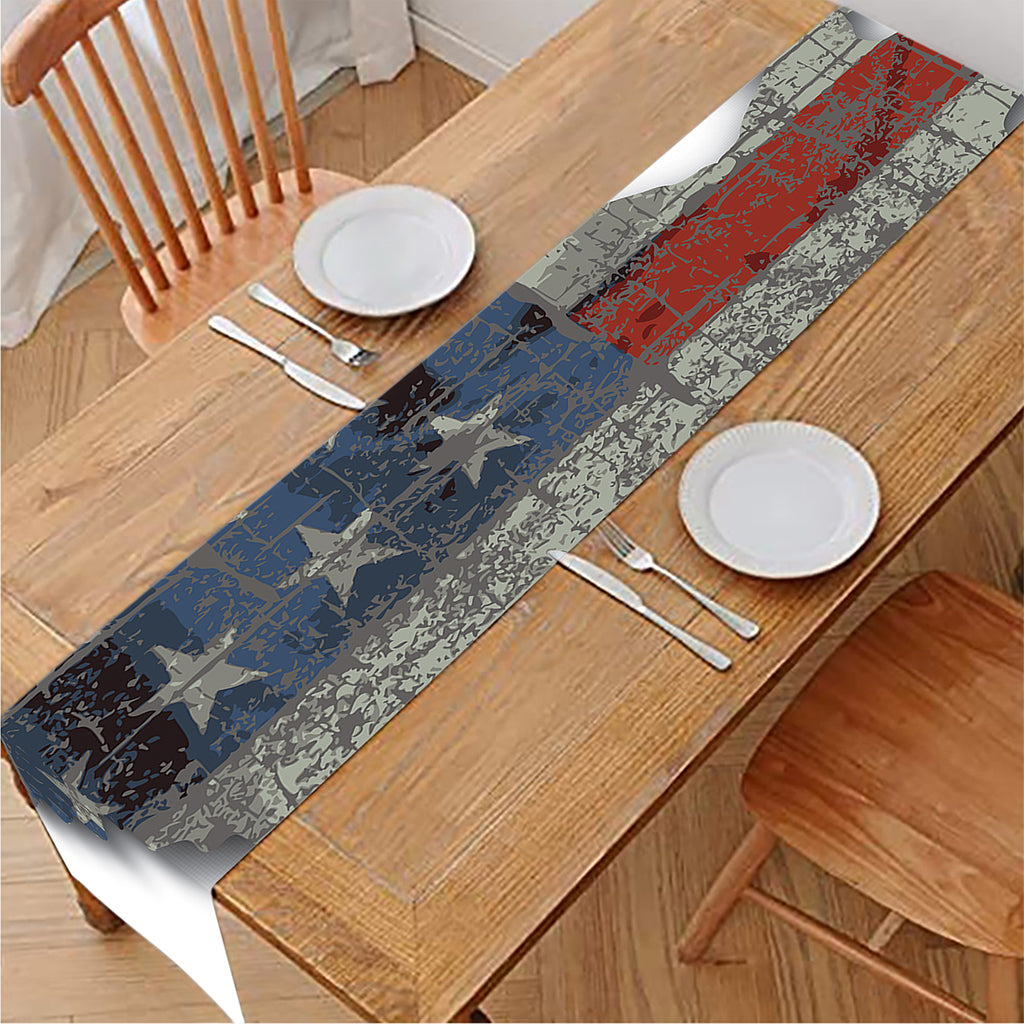 Eagle American Flag Print Table Runner
