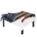 Eagle American Flag Print Tablecloth