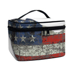 Eagle American Flag Print Travel Makeup Bag