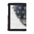 Eagle American Flag Print Trifold Wallet