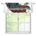 Eagle American Flag Print Window Valance