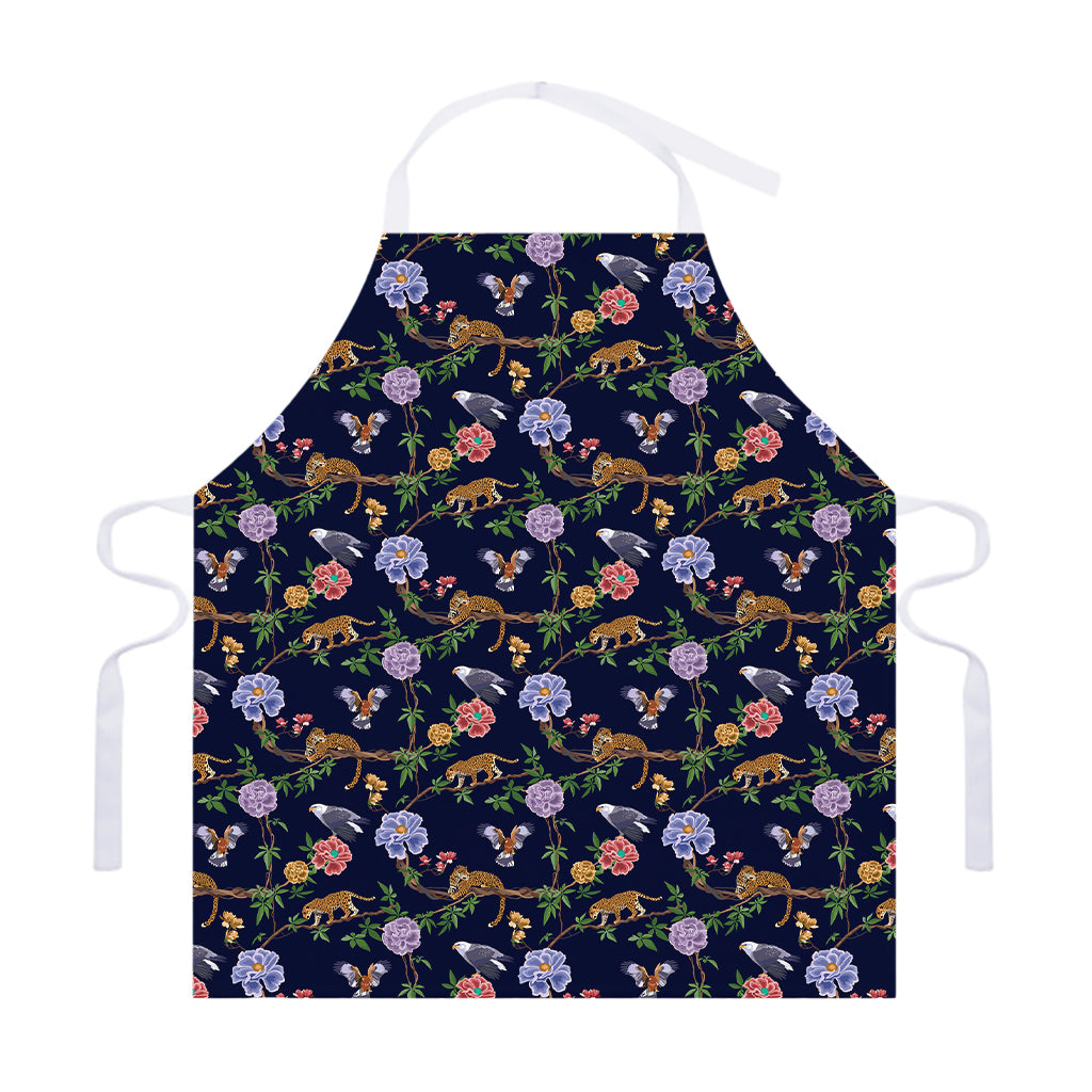 Eagle And Jaguar Pattern Print Adjustable Apron