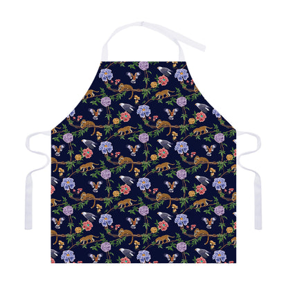Eagle And Jaguar Pattern Print Adjustable Apron