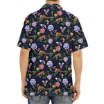 Eagle And Jaguar Pattern Print Aloha Shirt