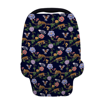 Eagle And Jaguar Pattern Print Baby Seat Cover