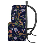 Eagle And Jaguar Pattern Print Backpack